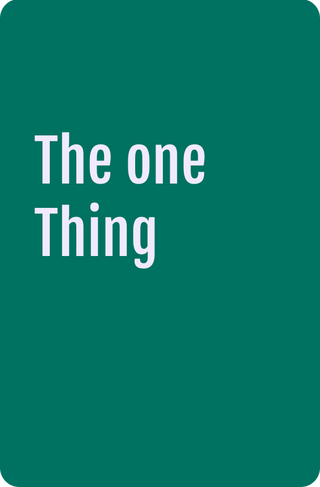 Eine Buchempfehlung von Philipp Müller von Mueller Sales Vertriebscoaching zum Buch The one Thing von Gary Keller